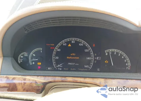 2007 Mercedes-Benz S 550 z USA, uszkodzony, nr VIN WDDNG71X97A025706